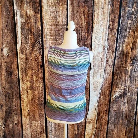 St John Santana Knit  Size 6/ Small  Tank & Cardigan Top Set - Picture 3 of 6